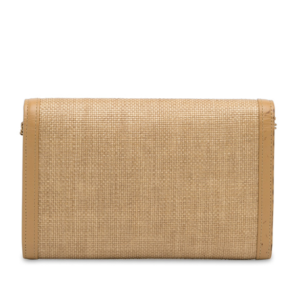 Pre-Loved Saint Laurent Monogram Raffia Uptown Wallet on Chain - Picture 4 of 12